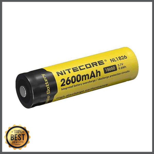 TG-BB031 NITECORE 18650 Baterai Li-ion 2600mAh 3.7V - NL1826