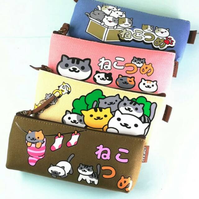 

Tempat Pensil Kanvas kucing Jepang