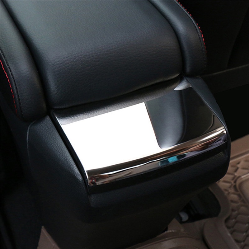 TK Car Center Console Armrest Box Sequins Cover Styling Stickers For Honda Civic 2016-2019 Accessories Interior