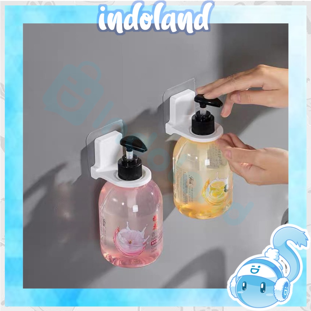 ☀INDOLAND☀ R477 Gantungan Botol Sabun / Holder Hook Shampo / Gantungan Tempelan Tembok / Dispenser Sabun