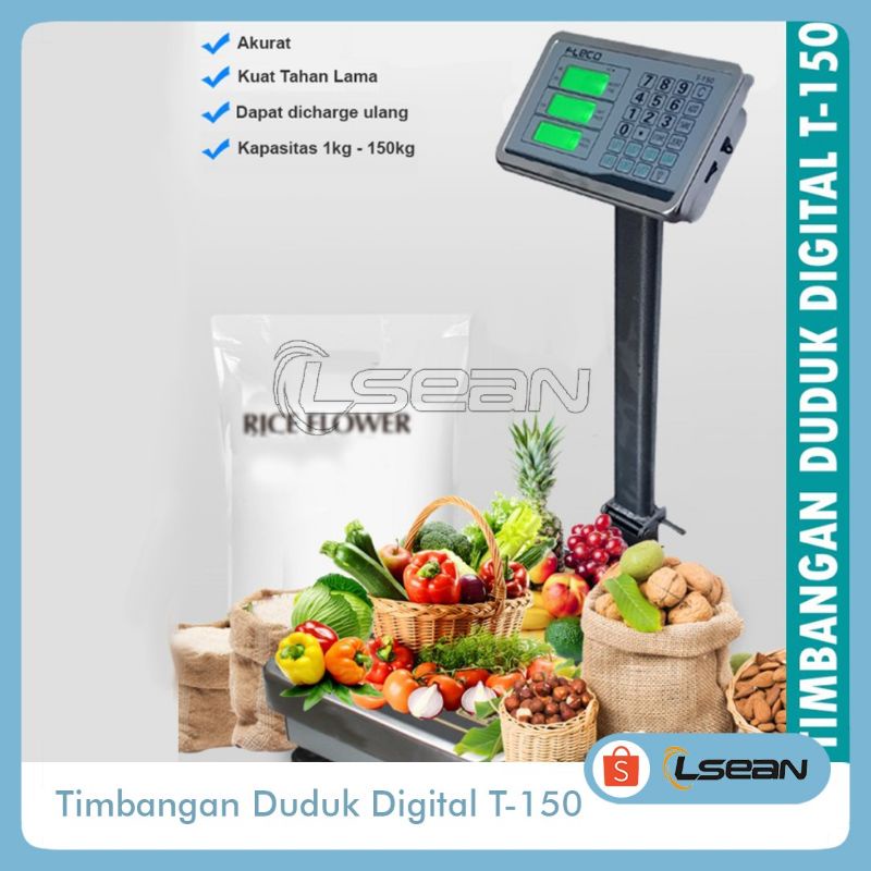 TIMBANGAN DUDUK DIGITAL | BISA DICHARGE ULANG KAPASITAS 150Kg