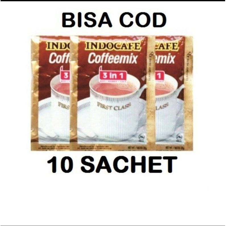 

1 rcg kopi indocafe coffeemix 3 in isi 10 sachet