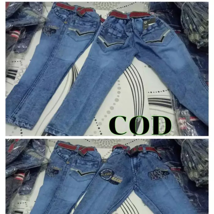 CELANA JEANS ANAK 2-12 TAHUN MDL PANJANG MOTIF RANDOM