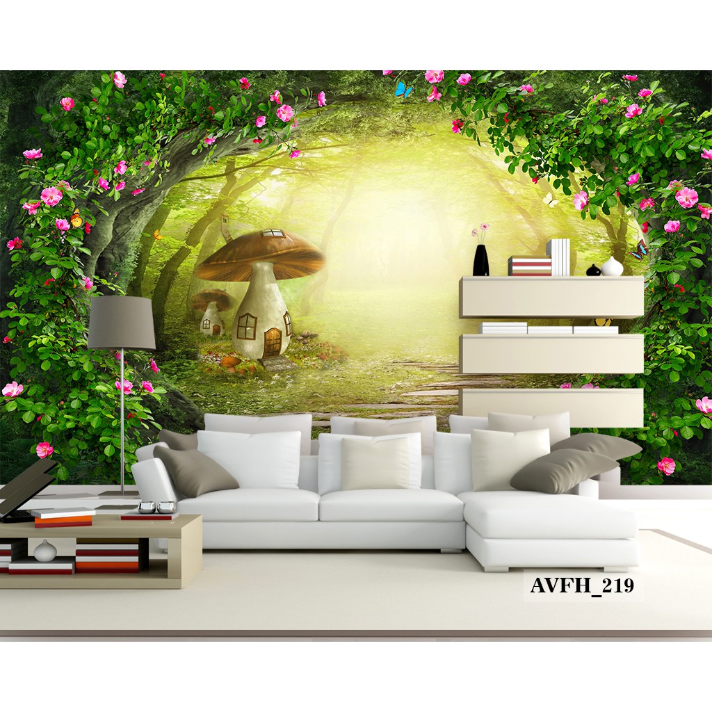 Wallpaper Dinding Custom Pemandangan Alam Wallpaper Dinding 3d