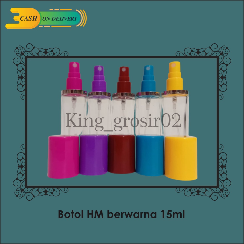 Botol HM Tutup Berwarna 15ML