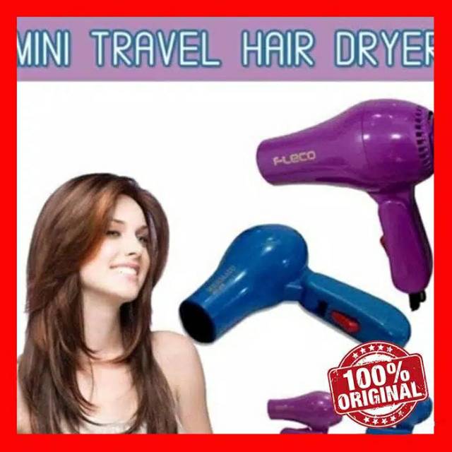 Fleco Foldable Hair Dryer mini 258 / pengering rambut travel 400 watt 400 w