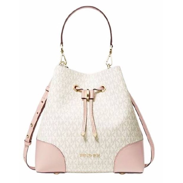 michael kors mk mercer gallery medium logo vanilla soft pink