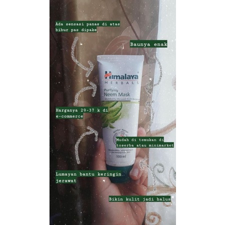 ❤️Miss Vinka❤️ BPOM ORIGINAL 100% Himalaya Purifying Neem Mask Untuk Kulit Berjerawat