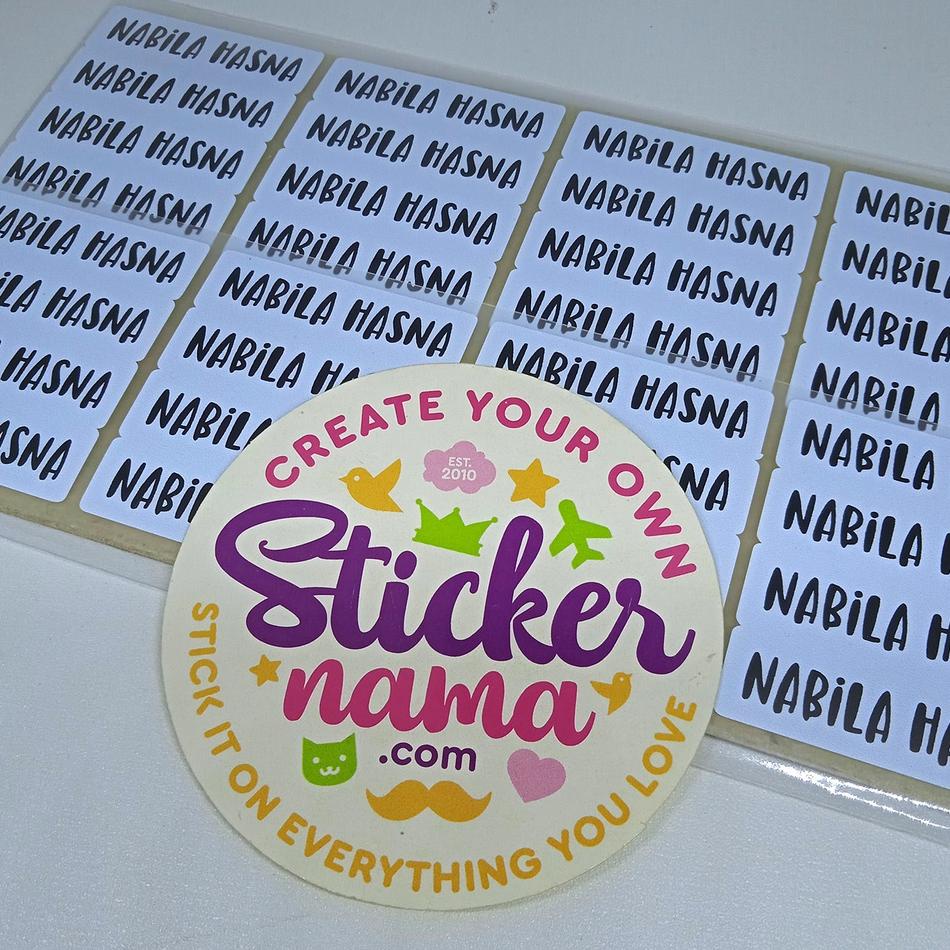 

48 Label Nama Baju, Label Nama Kain, Label Setrika, Iron-On Label Polos VDProduk - ★★★