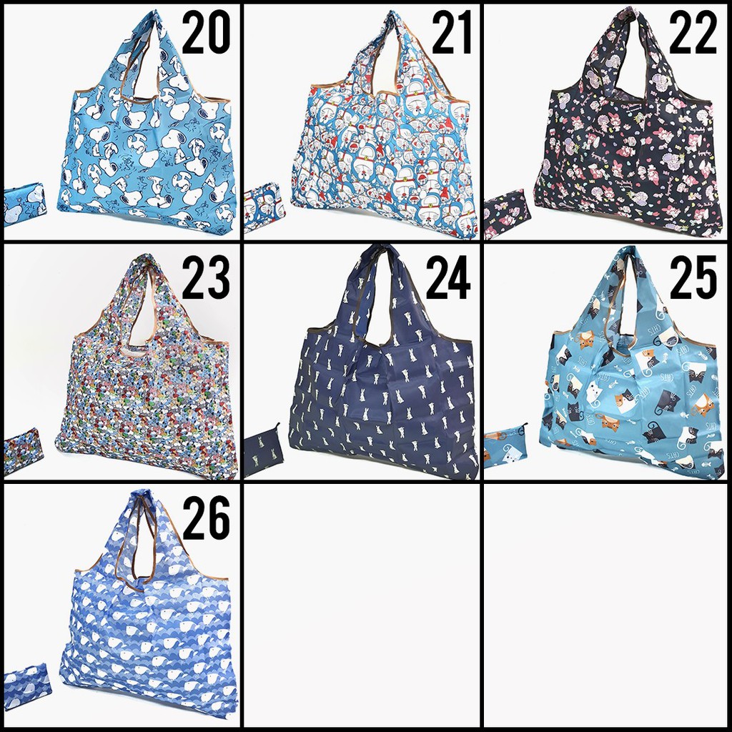 Tas Lipat Belanja Large 01-L Foldable Tote Shopping Bag - Skoola