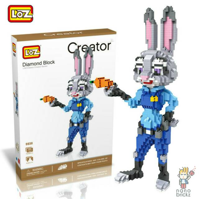 Judy Zootopia 9030 - Lego Loz Nanoblock