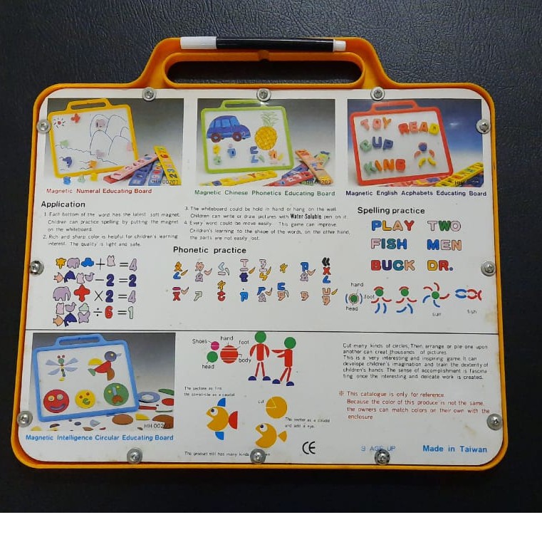 MADE IN TAIWAN Mainan Whiteboard Puzzle Magnet anak bahan Lembut belajar KUALITAS TERBAIK