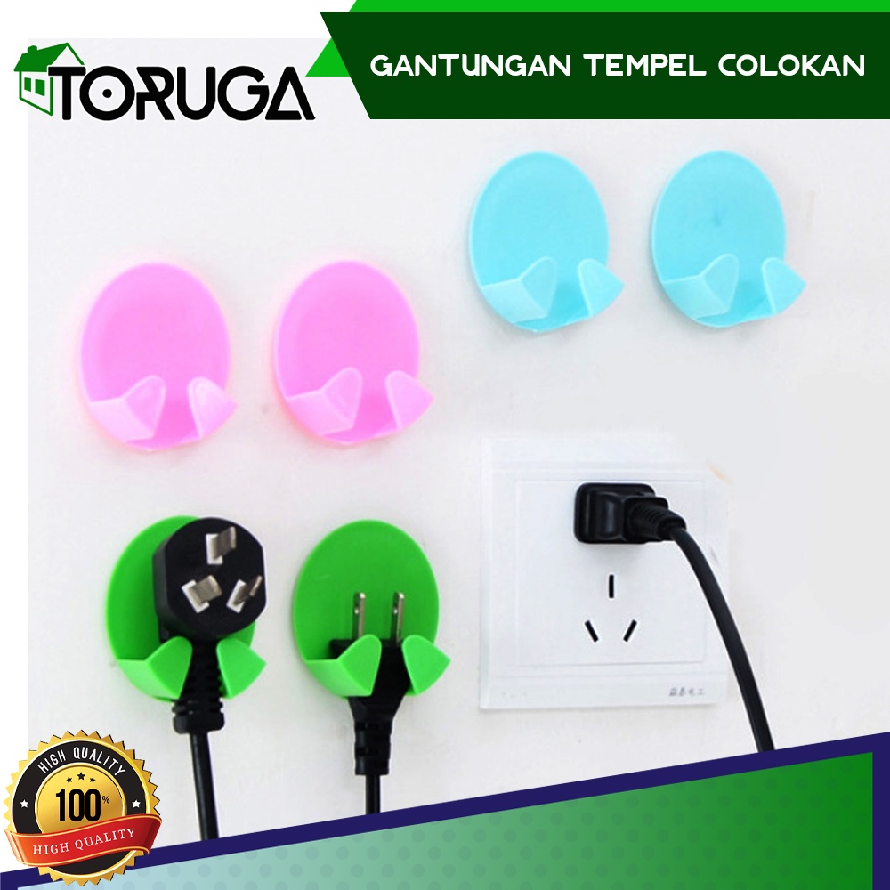 HOOK TEMPAT GANTUNGAN KABEL LISTRIK PENGAMAN CANTOLAN HOLDER TEMPEL