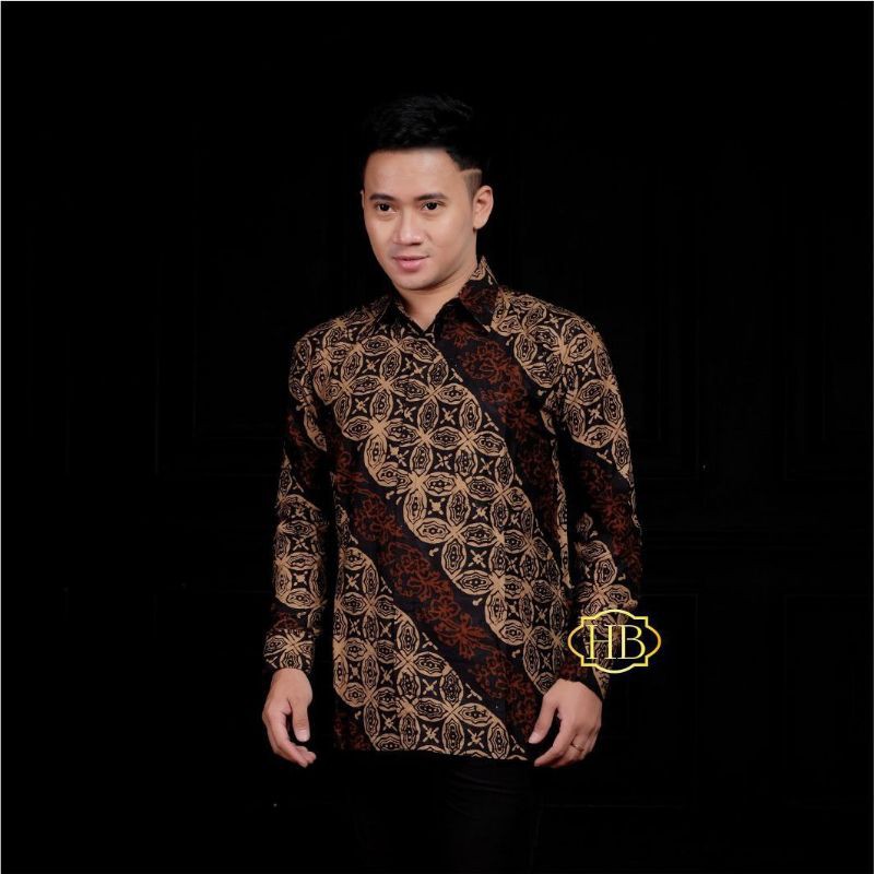 KEMEJA BATIK COKLATAN KEMEJA BATIK LAWASAN