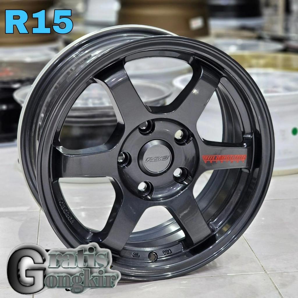 velg Ring 15 Te37 Lebar 6.5 Et 40 Pcd.5x114.3 velg mobil r15 innova.ertiga.gramdmax.apv.luxio dll