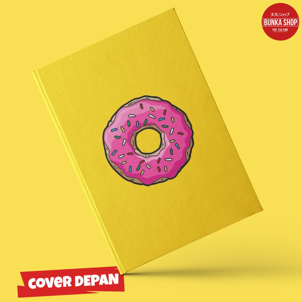 

Notebook Cute Donut Hardcover A5 Buku Tulis Catatan Note Book Agenda Planner Jurnal