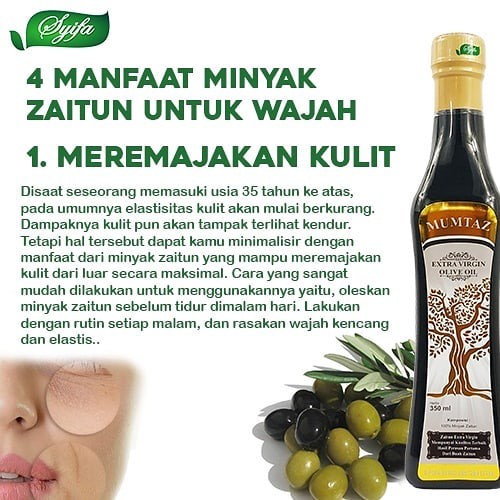 Minyak Zaitun Mumtaz 350 Ml I Syifa Herbal Alami Shopee Indonesia