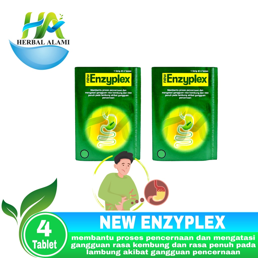 New Enzyplex 4 Tablet - Obat Maag Perut Kembung