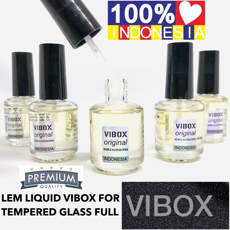 ORIGINAL VIBOX LIQUID LEM TG CAIR UNTUK TEMPERED GLASS FULL YG BERANGIN