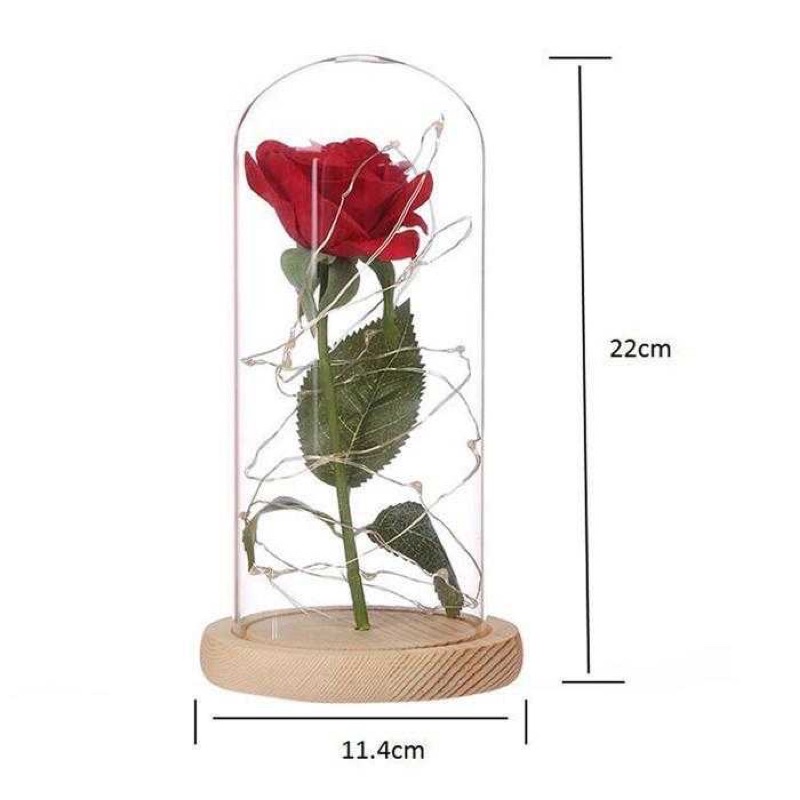 [OBRAL RIJEK] Bunga Mawar Lampu LED Dekorasi Beauty and The Beast Rose AC01