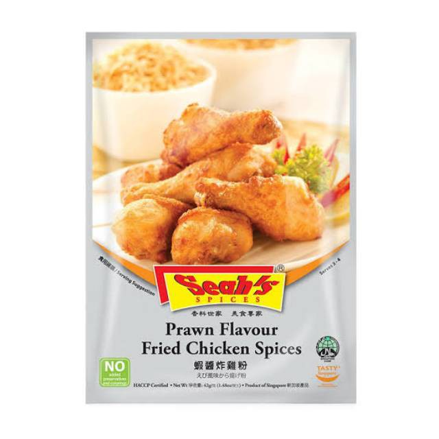 

SEAH'S PRAWN FLAVOUR FRIED CHICKEN SPICES 42GR
