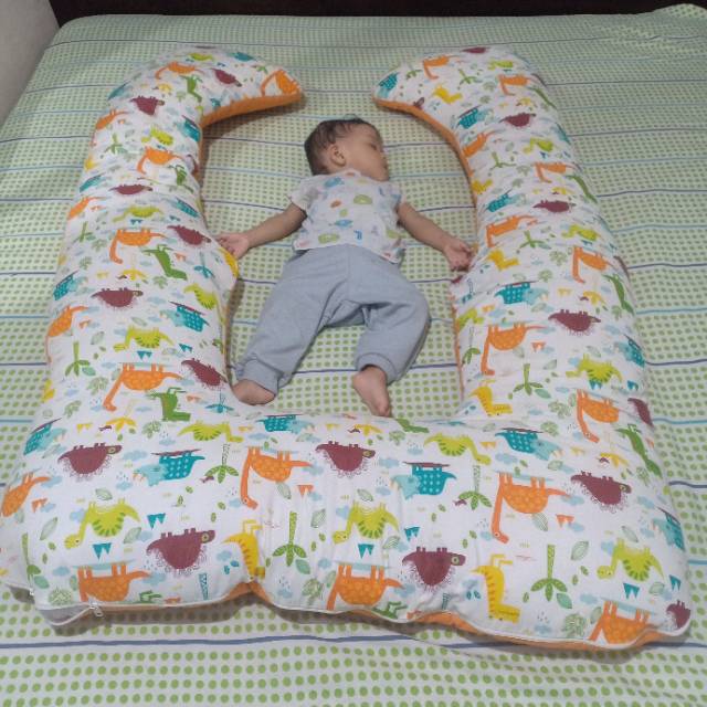 Bantal Hamil Jumbo Premium Untuk Ibu Hamil dan Menyusui Sarung Bisa Di Lepas By Ndollolo