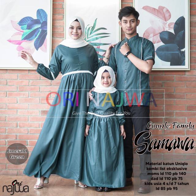 GAMIS MAXI COUPLE FAMILY SAMAWA ORI NAJWA
