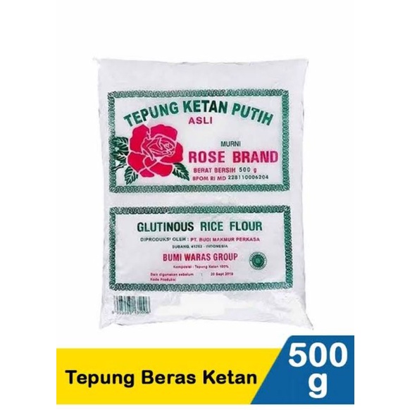 

Tepung Ketan Putih Rosebrand 500gr