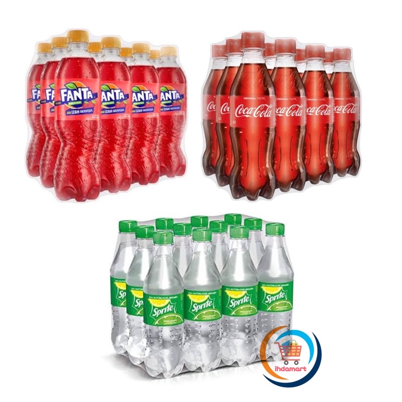 

1 Dus Isi 12 pcs Coca Cola / Fanta / Sprite 390 ml