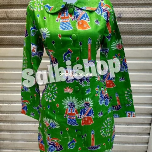 Blus Batik Ondel Wanita Batik Dki Batik Betawi 042