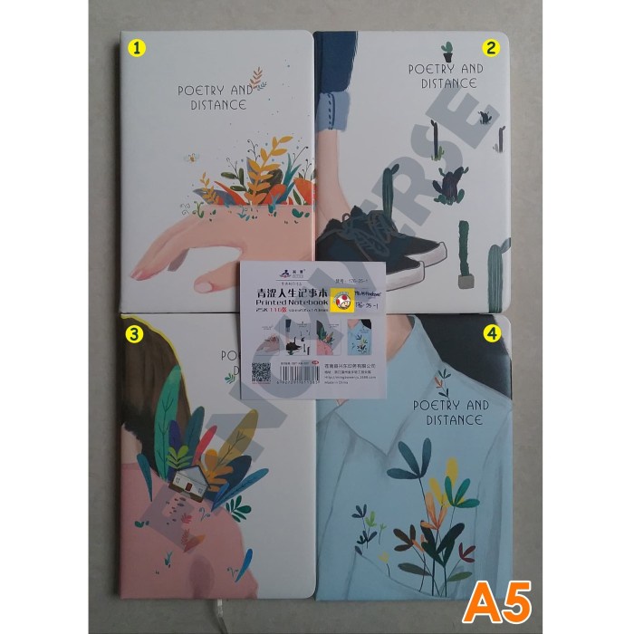 

[RESTOCK] Notebook Hardcover A5 176-25-1 / Agenda Diary Notes Buku Catatan