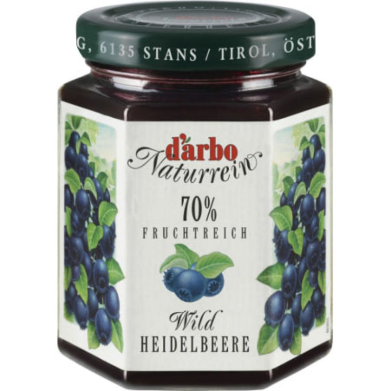 

D'ARBO DARBO 70% Fruit Wild Blueberry Preserve Jam 200g