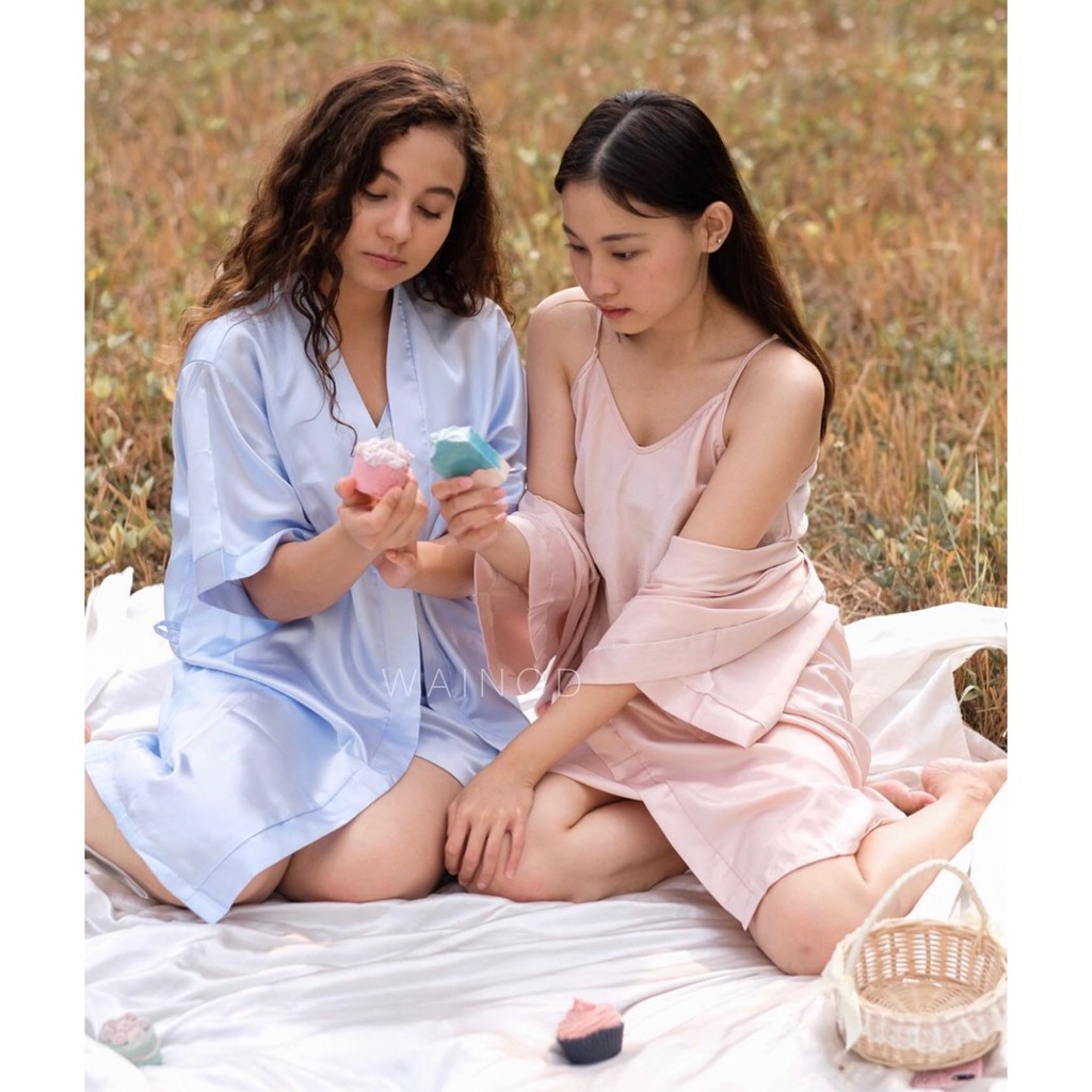 WAINODSHOP - CHERLY lingerie dress dan kimono