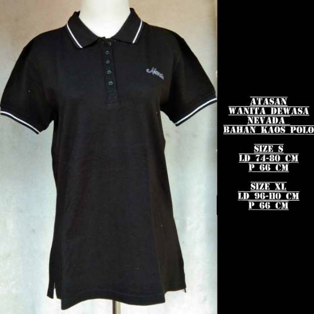 KAOS POLO NEVADA WANITA MURAH / KAOS KRAH CEWEK MURAH