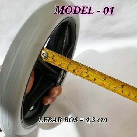 roda 8 inch kursi roda &quot;diameter full 20 cm&quot;