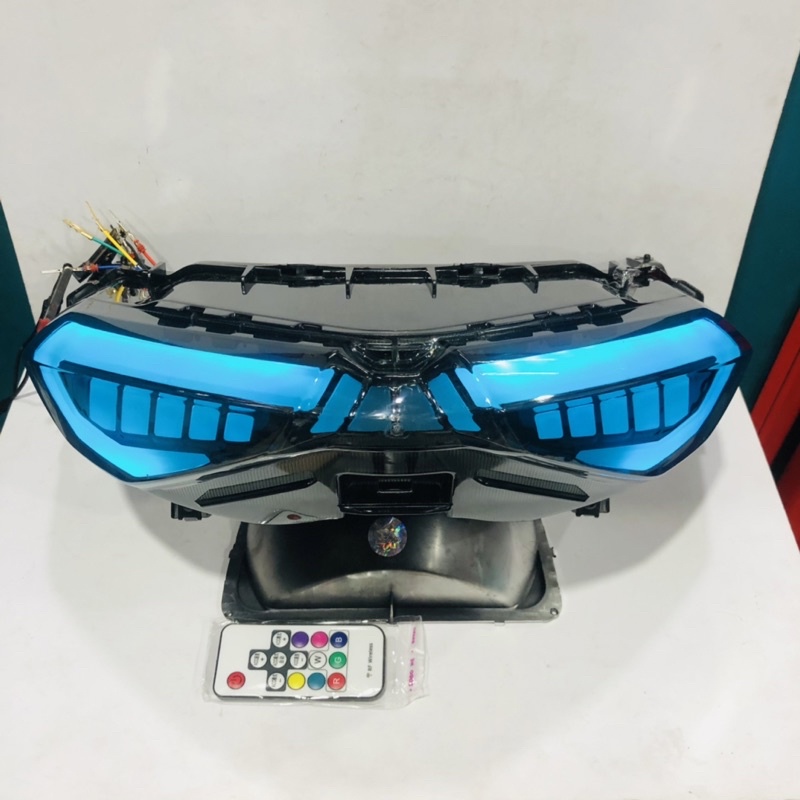 LAMPU BELAKANG STOP LAMP NMAX NEW 2020 2021 RGB REMOTE SEIN RUNNING