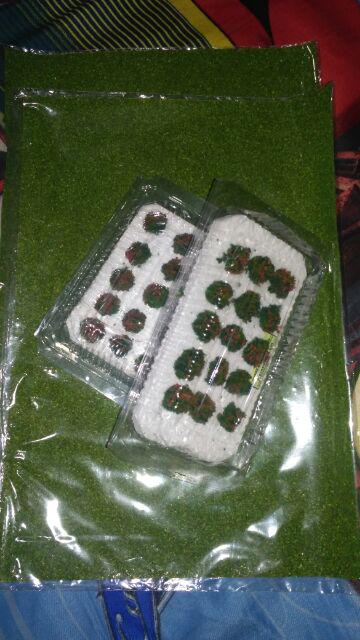 Pohon Bunga T. 1.5cm - Bahan Maket