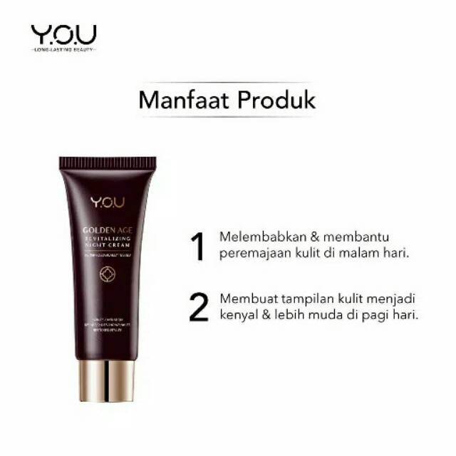 Y.O.U | You Golden Age Revitalizing Night Cream 18gr