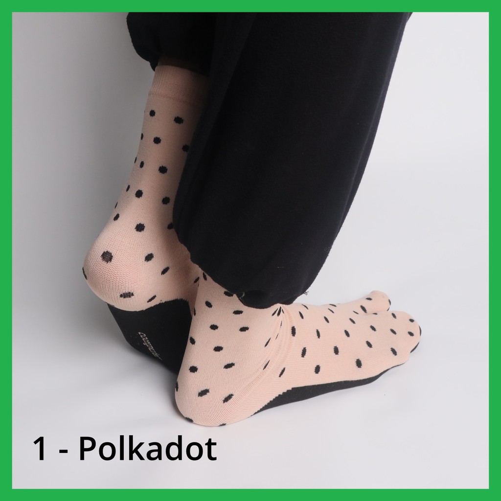 Promo Kaos Kaki Motif Jempol Nylon / Kaos Kaki Jari  Socks / Muslimah Telapak Hitam Computer