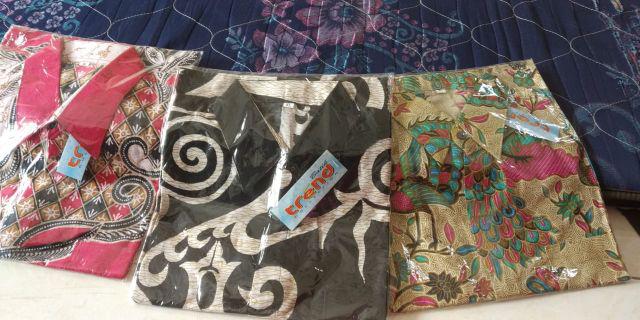 Kemeja Batik Lengan Pendek Blarak Biru M.l.xl