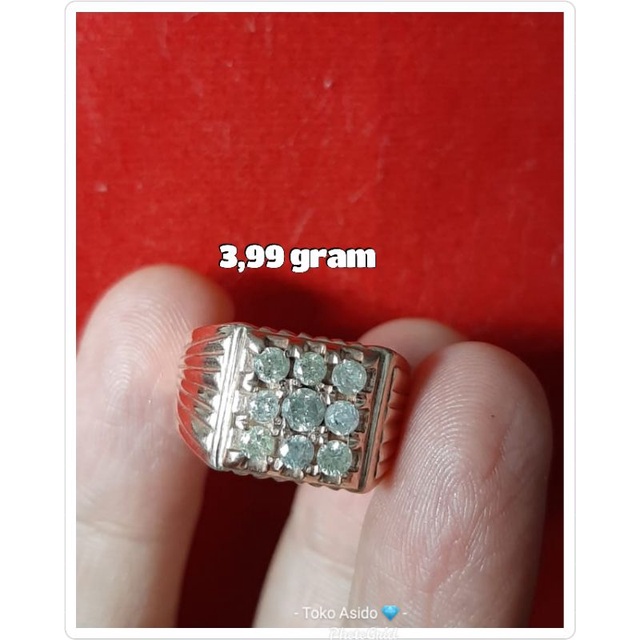 Cincin Cowok Mata 9 - Berlian Medan