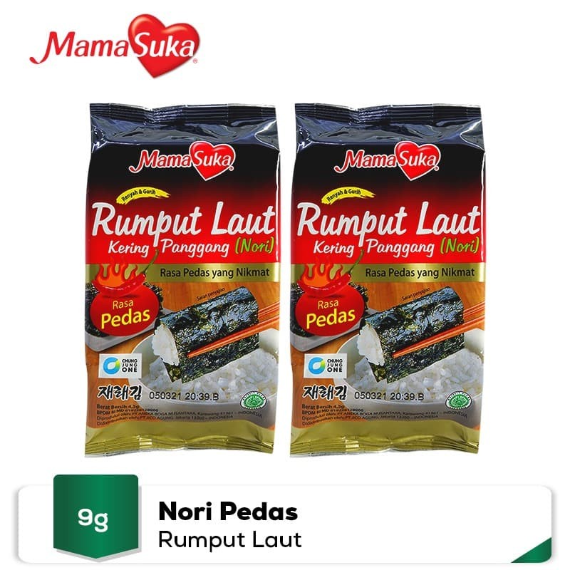 MamaSuka - Rumput Laut Panggang - Pedas Isi 2