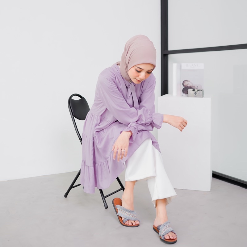 Boho grey X  sandal boho / sandal etnik / sandal bohemian / sandal wanita-4