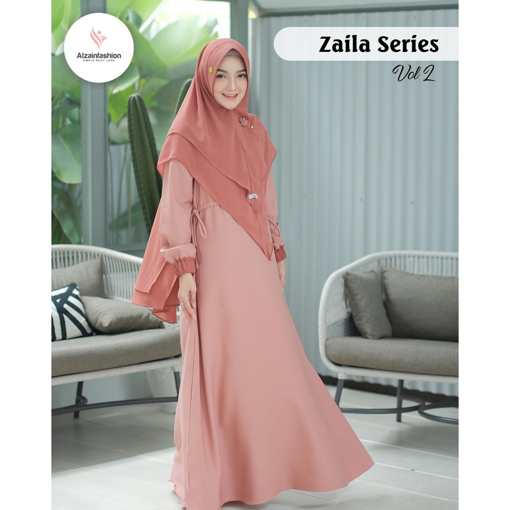 GAMIS SYAR'I ZAILA SERIES ORI BY ALZAINFASHION VOL 2 [GAMIS SYAR'I SET HIJAB FREE TUSPIN]