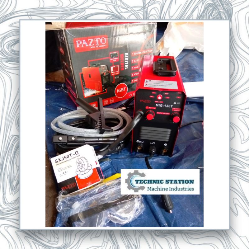 PAZTO MESIN LAS MIG 130 A CO2 TANPA GAS WELDING MIGi GASLESS JAPAN