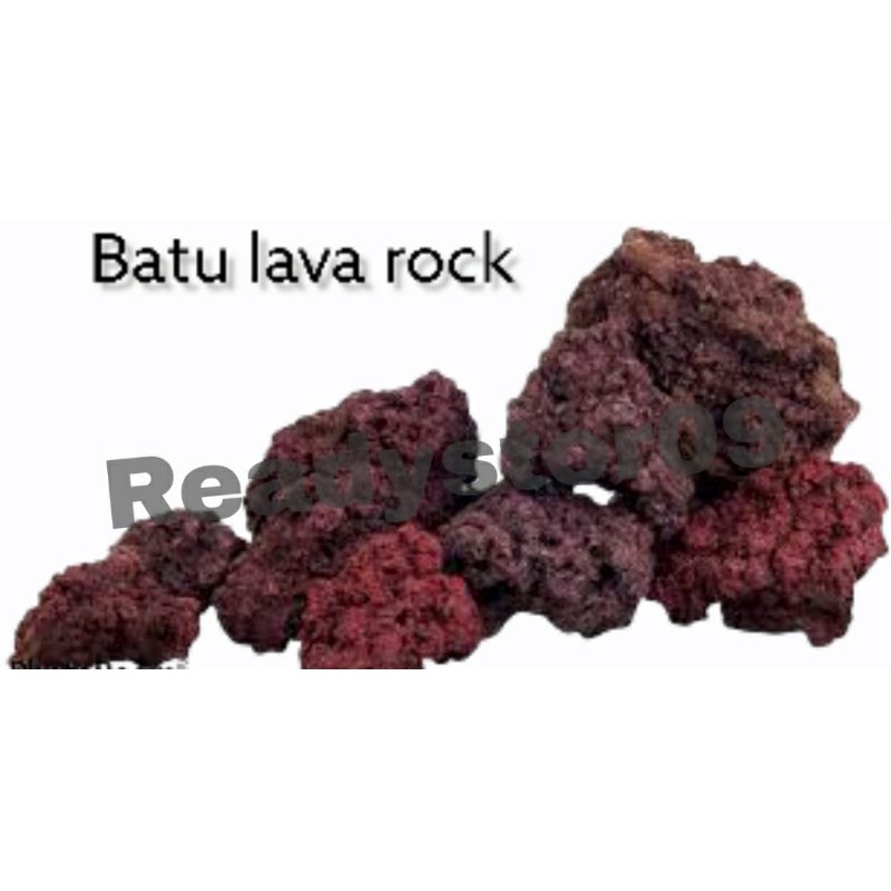 BATU LAVAROCK LAVA ROCK 1kg Aquarium Aquascape 1 kg