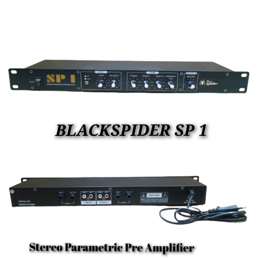 PROCESSOR AUDIO MIXER BLACK SPIDER SP 1