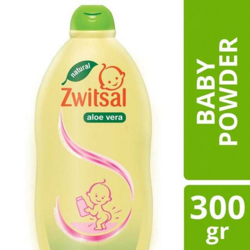 ￼Zwitsal Baby Powder Natural / Zwitsal bedak tabur Bayi Aloe Vera 300 gr