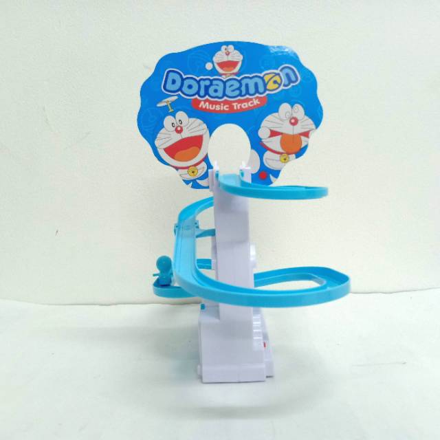 Mainan Anak Music Track / Perosotan Doraemon Music + Lampu