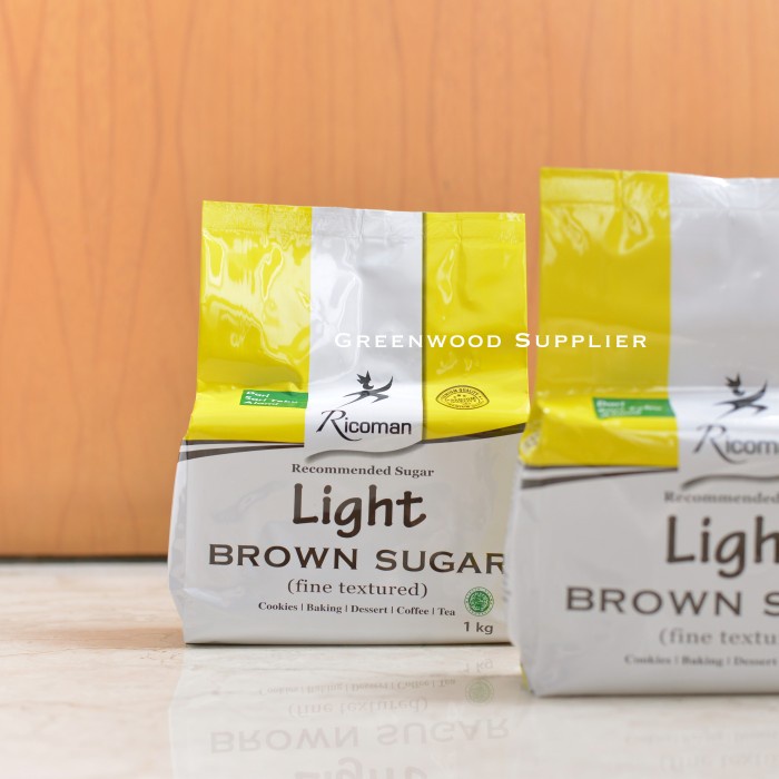

Siap Kirim Ricoman Light Brown Sugar - 1Kg